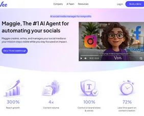 Vee Maggie AI social media agent